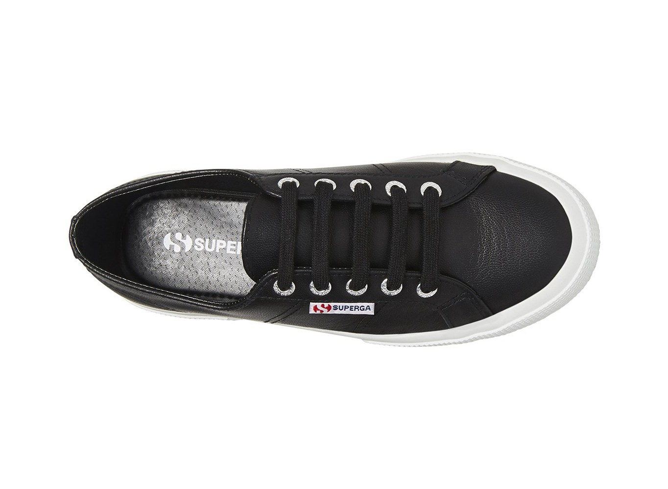 Zapatillas Superga Hombre Negras - 2750 Nappaleau - 856749UXQ
